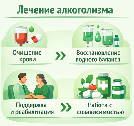 лечение алкоголизма в Геленджике этапы